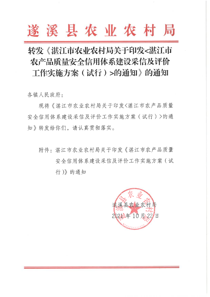转发《湛江市农业农村局关于印发湛江市农产品质量安全信用体系建设采信及评价工作实施方案（试行）的通知的通知_00.png